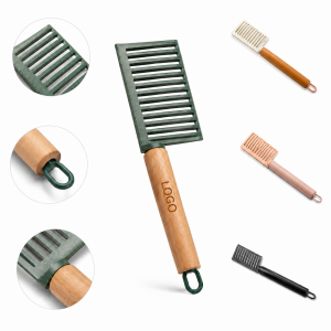 Multi-Blade Kitchen Vegetable Shredder with Natural Wood Handle
