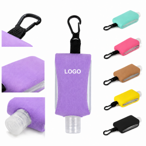 Portable Travel Hygiene Bottle with Cushioned Clip-On Sleeve