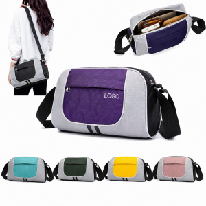 Multi-Color Polyester Compact Shoulder Travel Bag